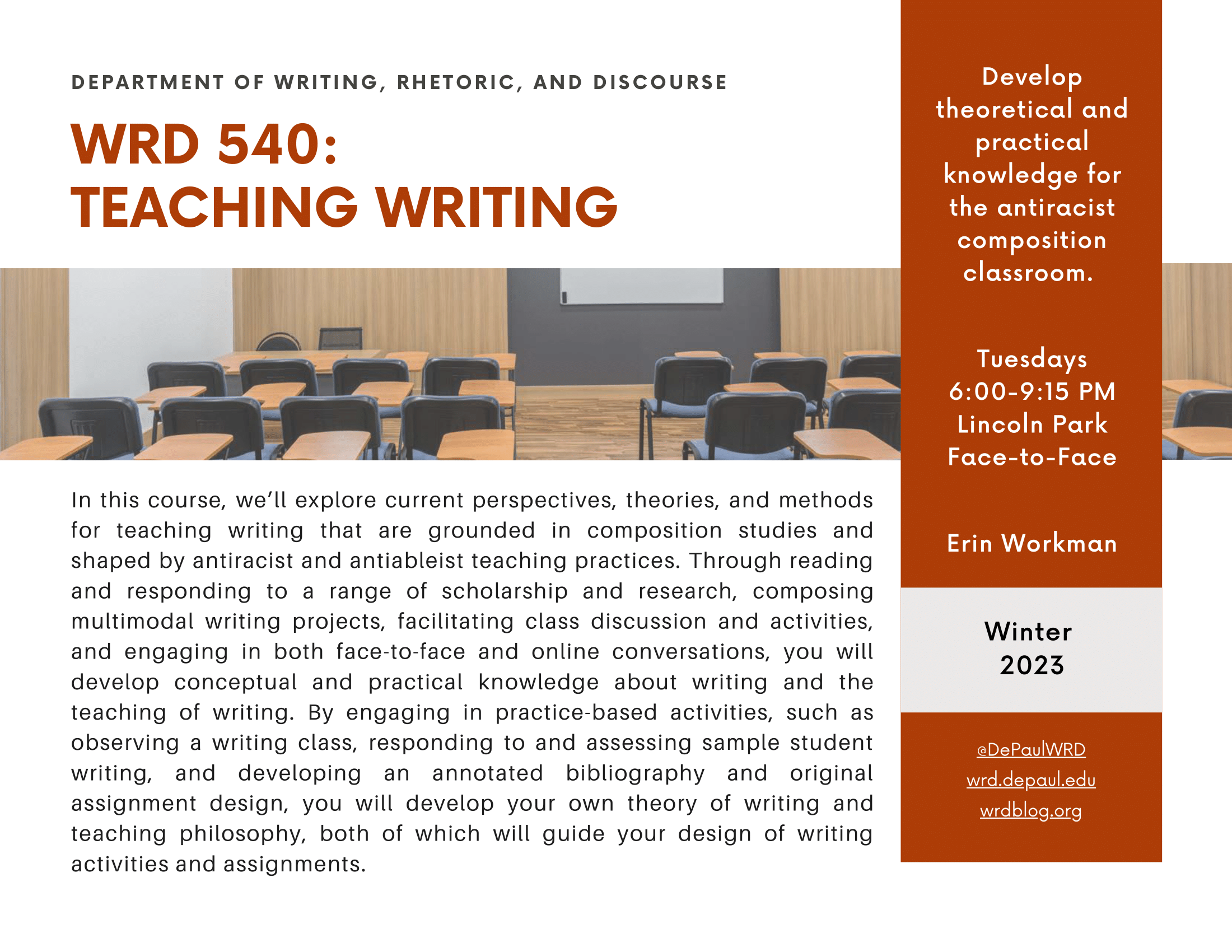 WRD 540: TEACHING WRITING